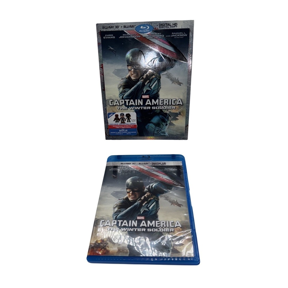 Captain America: The Winter Soldier (Blu-ray 3D, 2014) Yes digital w/slipcover